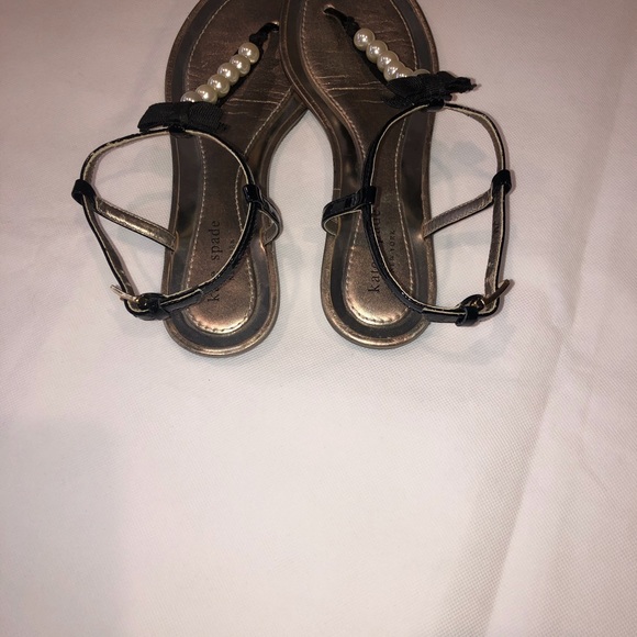 Kate Spade pearl and black Sandal - Picture 8 of 10